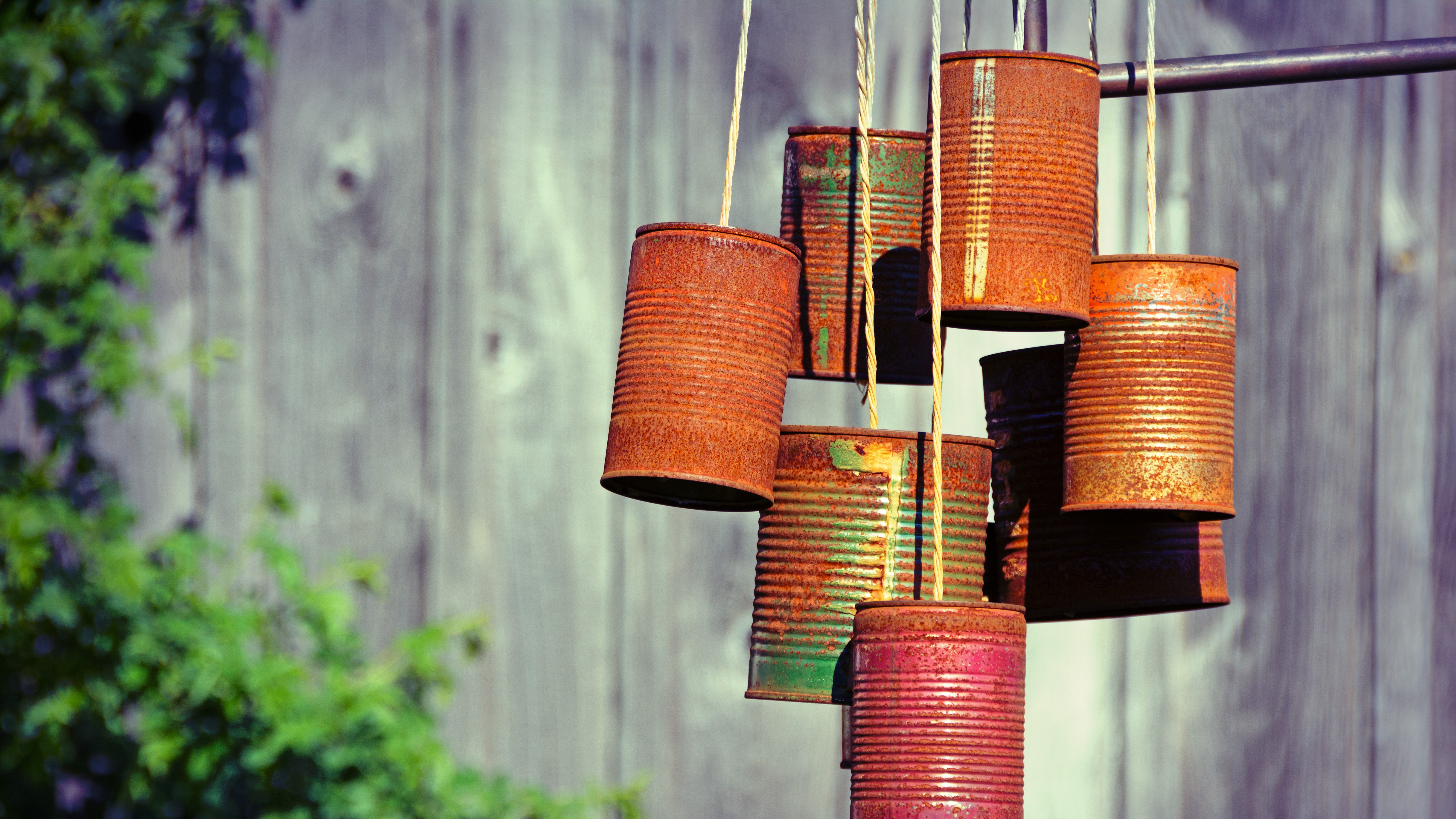 Tin can wind chimes